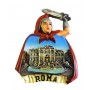 Calamita da Frigo Magnete Resina"ROMA GLADIATORE TREVI" Fridge Magnet Souvenir