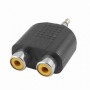 Adattatore 2 RCA F / JACK 3.5 M