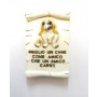 Calamita Magnete Frigo Pergamena Cane Amico Proverbi FRIDGE MAGNETS Dog Series Italy