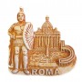 Calamita Magnete Resina"ROMA SOLDATO S.PIETRO MARMO" Fridge Magnet Souvenir