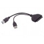 Cavo Adattatore USB 3.0 to SATA 22P 2.5" Hard disk driver Adapter With USB Power Cable