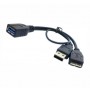 Cavo Adattatore Micro USB 3.0 OTG Host + ALIMENTAZIONE USB COMPATIBILE SAMSUNG LG FLEX ETC