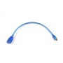 Cavo COMPATIBILE CON OTG USB F/ MINI USB 5P M DA 0.3m