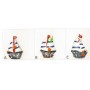 Calamita Frigo Magnete Resina "BARCA A VELA MARINARA VELIERO " Fridge Magnet