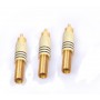 TOP QUALITY RCA MALE CONNECTOR  SPINA RCA PLACCATO ORO