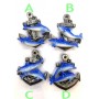 Calamita da Frigo Magnete Resina"ANCORA CON DELFINI" Fridge Magnet Souvenir 