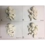 Calamita da Frigo Magnete Resina"SWEET ANGELS"ANGELI BIANCHI FRIDGE MAGNET Souvenir 