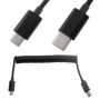 Cavo SPIRALE SPIRALATO Adattatore USB TYPE-C 3.1 M A MICRO USB