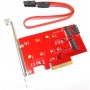 Adattatore Convertitore da NGFF M.2 B + M Key SSD 2230 2242 2260 2280 a PCI-E 4 Lane 