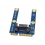 Adattatore Tester da 50mm Mini PCI-E mSATA SSD a Flat SATA 7pin Hard Disk Drive PCBA Extension