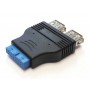 Adattatore CONNETTORE DIRETTO SCHEDA MADRE  USB 3.0 DA 20 P/USB 3.0 AF*2