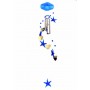 CAMPANELLO DEL VENTO  SCACCIAPENSIERI  H6001-2 STELLA MARINA CUORI VETRO