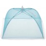 QUADRATA COPRI VIVANDE RIPIEGABILE BLU NYLON COPRIVIVANDE PER CIBI ANTI INSETTI E MOSCHE 