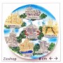 Calamita Frigo Magnete Souvenir "ROMA PIATTO VATICANO + 6 MONUMENTI " Fridge Magnet  From Italy