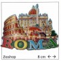 Calamita Frigo Magnete Souvenir "ROMA COLOSSEO LUPA CAPITOLINA SAN PIETRO P.SPAGNA" Fridge Magnet  From Italy