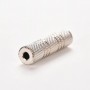 ADATTATORE ACCOPPIATORE JACK 3.5 STEREO FEMMINA FEMMINA "ARGENTATO"