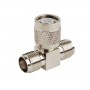 CONNETTORE COASSIALE ADATTATORE SPLITTER TNC MASCHIO FEMMINA