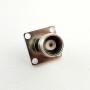 CONNETTORE COASSIALE TNC FEMMINA A FLANGIA PANNELLO 4 FORI  BULKHEAD 