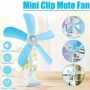 VENTILATORE A PINZA 5 PALE RIMOVIBILI DOPPIO SNODO DA SCRIVANIA,TAVOLO,CASA,UFFICIO SPINA  IT