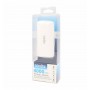 BATTERIA PORTATILE D'EMERGENZA USB WHITE POWER BANK 4000 mAh CON LUCE LED