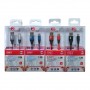 CAVO USB TYPE-C TIPO C 1.2 Mt DOPPIO RIVERTIMENTO NYLON E TPE 3.1A MULTICOLORE