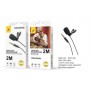 MINI MICROFONO LAVALIER CON CLIP JACK 3.5mm 2Mt