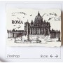 Calamita Magnete in Resina Roma Vaticano S. Pietro  Effetto Marmo  FRIDGE MAGNET FROM ITALY
