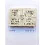 Calamita Magnete Frigo Souvenir Roma Aforismi Citazioni in Latino Effetto Marmo fridge magnets Italy Rome