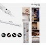 BARRA DI LUCE A LED CUCINA ARMADIO SOTTOPENSILE LUCE (FREDDA /CALDA /NATURALE) DA 58CM CON SENSORE MOVIMENTO RICARICABILE MAGNETICO