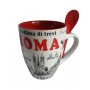 Tazza Mug con il cucchiaino Souvenir Ricordi Roma 4661