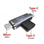 SPLITTER ADATTATORE 1 TYPE-C F A 1 TYPE-C M / 1 MICRO USB 3A TOTALE PROTOCOLLO USB 3.1 Gen1