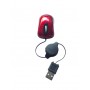 Mini Mouse Ottico 1600 dpi USB 2.0 Con Cavo USB Retrattile 1.2m