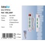 EXTRASTAR MULTIPRESA 10/16A + SCHUKO +2 USB SPINA 10A CON SOVRACCARICO C-XSL2507 CAVO 1.50 Metri