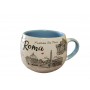 TAZZA ROTONDA PER LA CUCINA CON MANICO Tazza da cappuccino in ceramica ROMA 5686