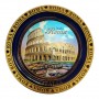 Piatto Decorativo Souvenir Ricordi di Roma Colosseoi in Ceramica con Supporto o da Appendere Diametro 20cm 6429