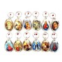 SOUVENIR " PORTACHIAVE RELIGIOSO KEYCHAIN  NELLA GOCCIA D'ACQUA"
