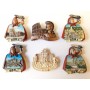 COMPOSIZIONE 4D - 6 PEZZI DI CALAMITE Magnete PER Frigo SOUVENIR DI Roma  ITALIA  Souvenir From Rome  Italy