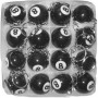 SET 16 PEZZI PORTACHIAVI  PALLA DA BILIARDO NUMERO 8 NERO  PORTA CHIAVE KEYCHAINS PORTAFORTUNA