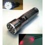Torcia 15 Led  e  Puntatore Laser Rosso