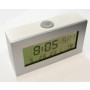 SPECCHIO SVEGLIA LCD DIGITALE TERMOMETRO OROLOGIO DA TAVOLO ALLARME LUCE LED CLOCK