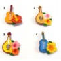 Calamita Magnete Frigo Resina SOUVENIR ITALIA MANDOLINO  e  CHITARRA  FRIDGE MAGNETS ITALY SOUVENIR