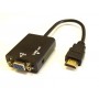 Cavo CONVERTITORE DA HDMI A VGA + USCITA AUDIO JACK OUTPUT