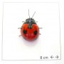 Calamita Magnete Frigo  Fridge Magnets LADYBUG COCCINELLA DI TERRACOTTA