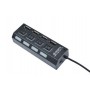 ADATTATORE HUB USB 2.0 4 PORTE CON INTERRUTTORE  U-POD