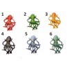 CALAMITA MAGNETE FRIGO RESINA POLIPO PIOVRA;FRIDGE MAGNETS OCTOPUS