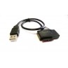 CAVO LETTORE USB 2.0 A SATA 7+6 (SLIM SATA) PIN da 40cm