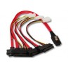 CAVO ADATTATORE DA mini Serial Attached SCSI x4 (SFF-8087) A (4) x1 (SFF-8482) Serial Attached SCSI (controller based)