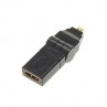 ADATTATORE HDMI MICRO / HDMI F A 360 GRADI SNODATO 