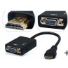 CAVO CONVERTITORE DA HDMI A VGA + AUDIO JACK OUTPUT