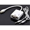 CAVO CONVERTITORE DA MICRO HDMI A VGA + AUDIO JACK OUTPUT